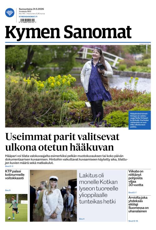 Kymen Sanomat 31.5.2026
