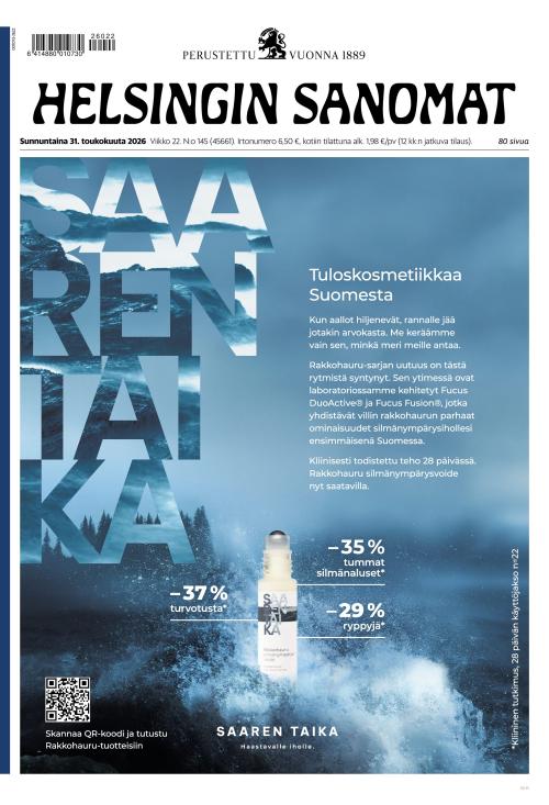 Helsingin Sanomat 31.5.2026