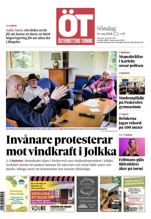 Österbottens Tidning 31.5.2026