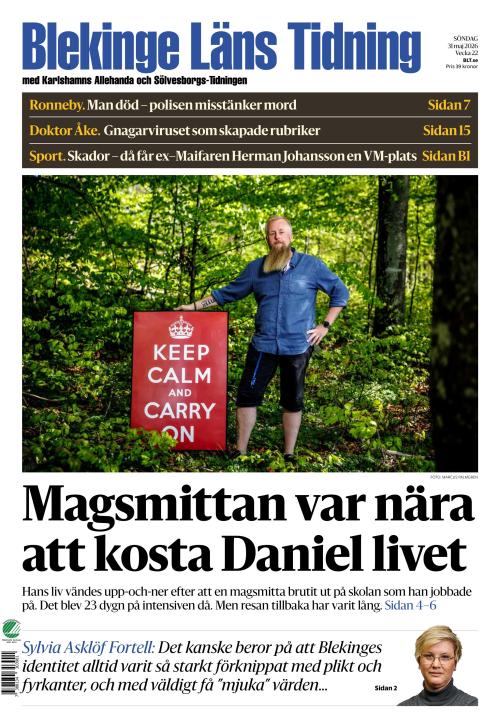 Blekinge Läns Tidning 31.5.2026