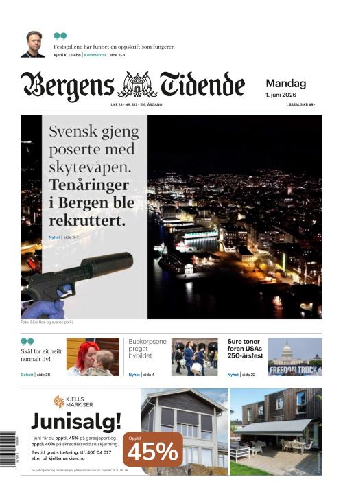 Bergens Tidende 1.6.2026