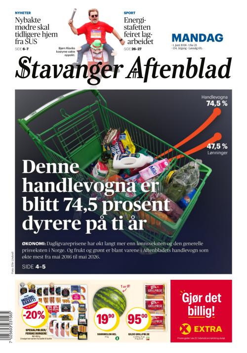 Stavanger Aftenblad 1.6.2026