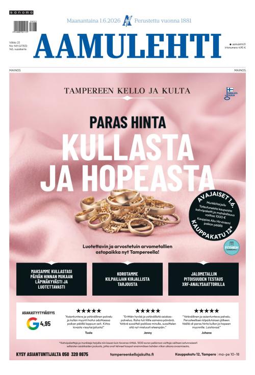 Aamulehti 1.6.2026