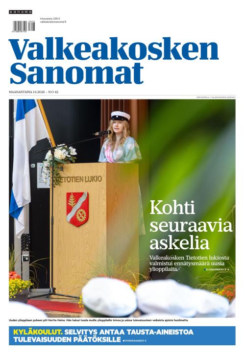 Valkeakosken Sanomat 1.6.2026