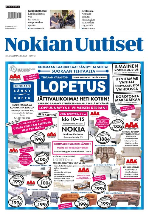 Nokian Uutiset 1.6.2026