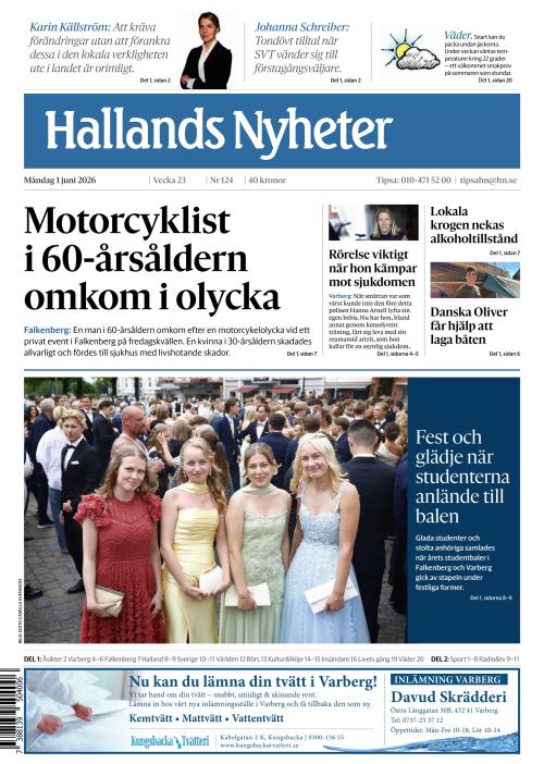 Hallands Nyheter 1.6.2026