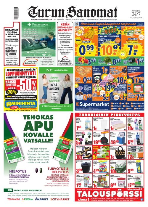 Turun Sanomat 1.6.2026