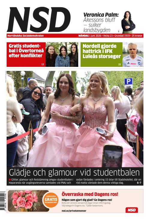 Norrländska Socialdemokraten 1.6.2026
