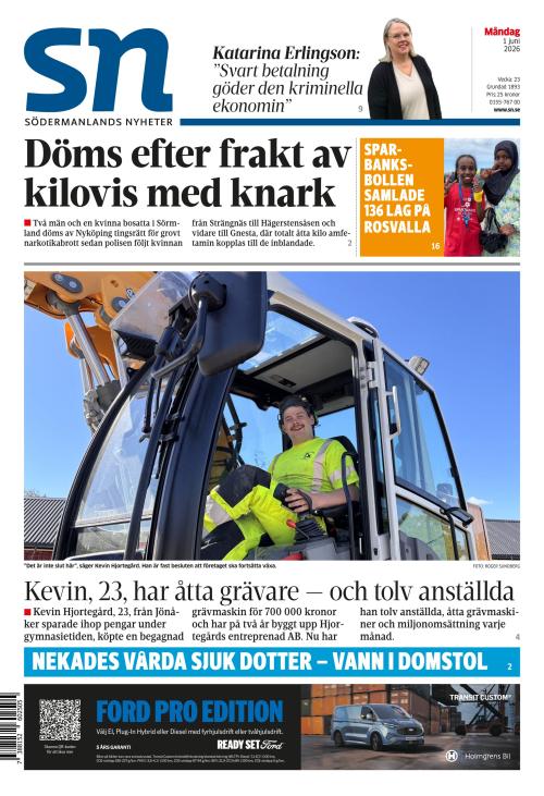 Södermanlands Nyheter 1.6.2026