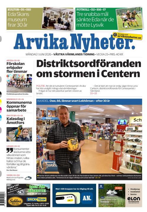 Arvika Nyheter 1.6.2026