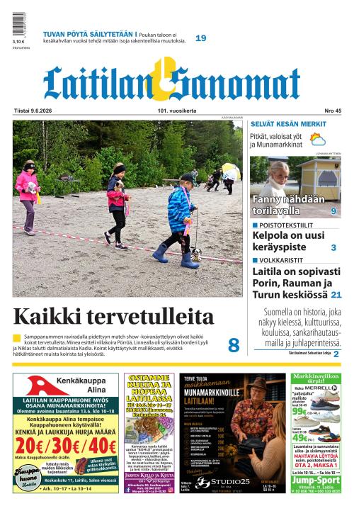Laitilan Sanomat 9.6.2026