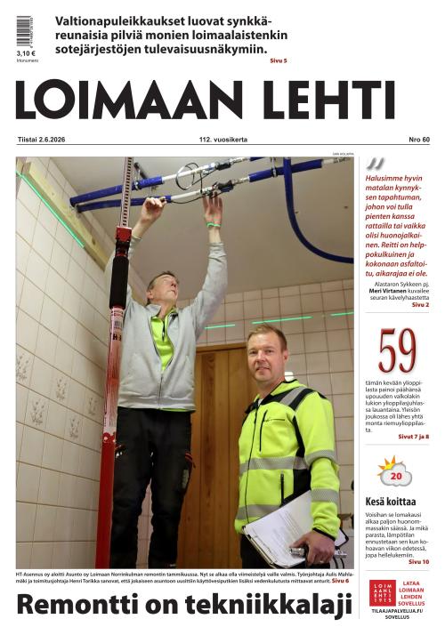 Loimaan Lehti 2.6.2026