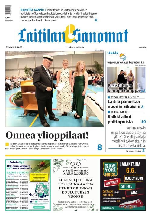 Laitilan Sanomat 2.6.2026