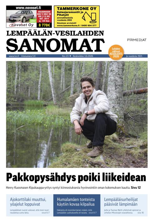 Lempäälän-Vesilahden Sanomat 3.6.2026