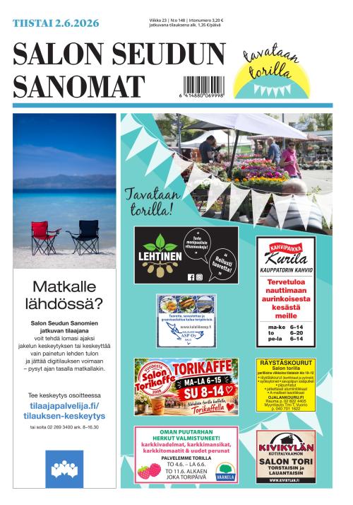 Salon Seudun Sanomat 2.6.2026