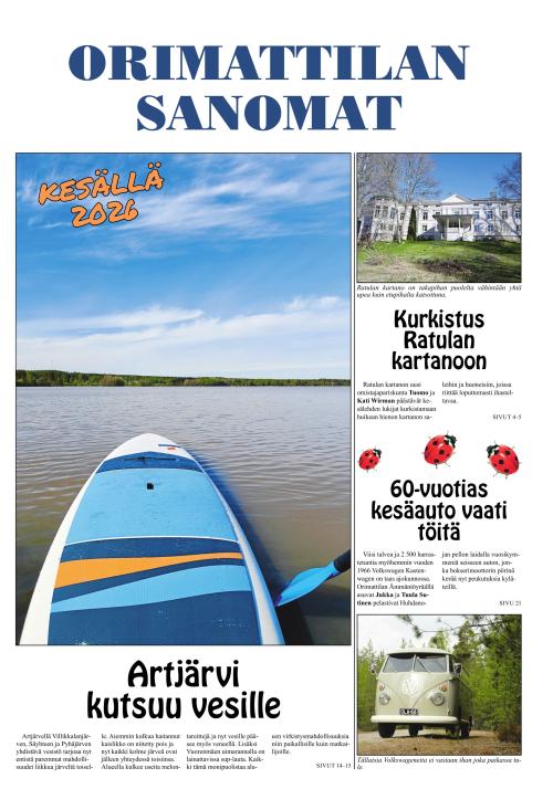 Orimattilan Sanomat 2.6.2026