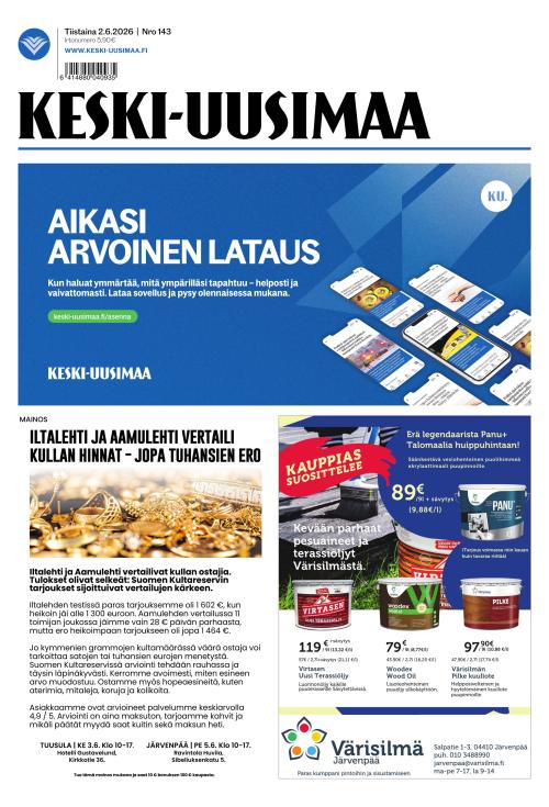 Keski-Uusimaa 2.6.2026