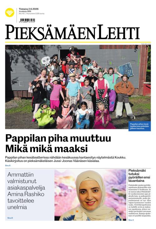 Pieksämäen lehti 2.6.2026