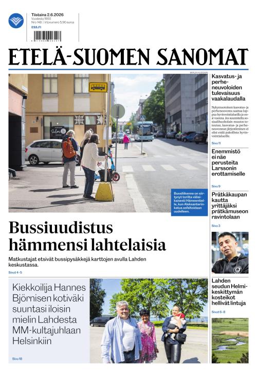 Etelä-Suomen Sanomat 2.6.2026