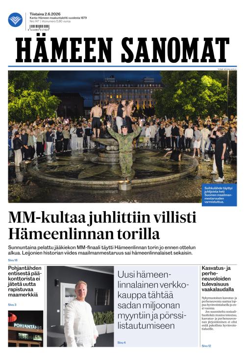 Hämeen Sanomat 2.6.2026