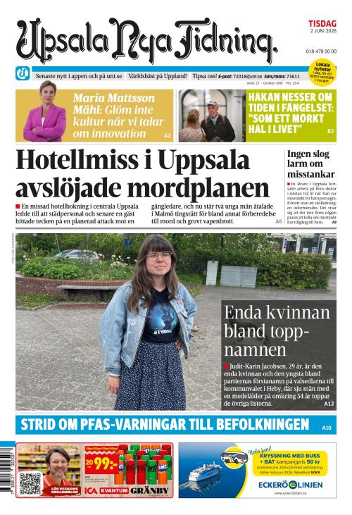 Upsala Nya Tidning 2.6.2026