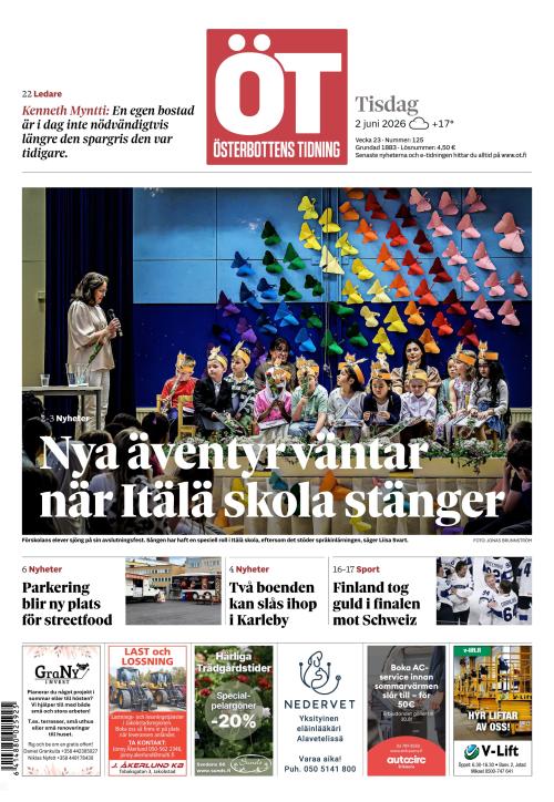 Österbottens Tidning 2.6.2026