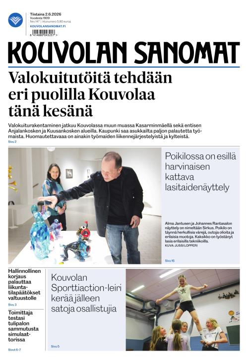 Kouvolan Sanomat 2.6.2026