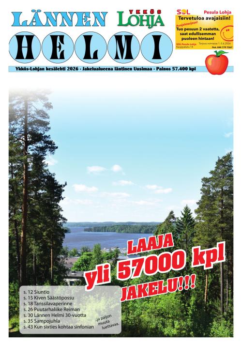 Kaupunkilehti Ykkös-Lohja 23/2026