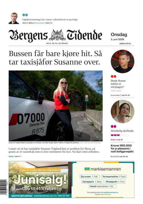Bergens Tidende 3.6.2026