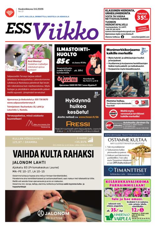 ESS Viikko 3.6.2026