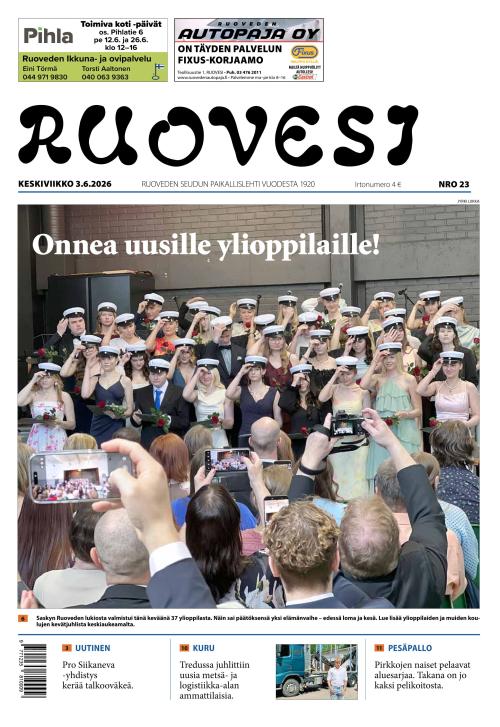 Ruovesi-lehti 3.6.2026