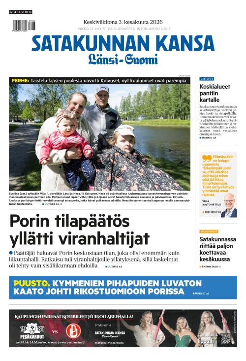 Satakunnan Kansa Länsi-Suomi 3.6.2026
