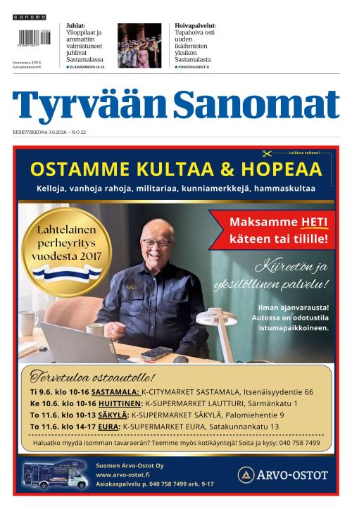 Tyrvään Sanomat 3.6.2026