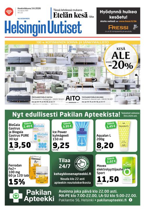 Helsingin Uutiset (Keskinen) 3.6.2026