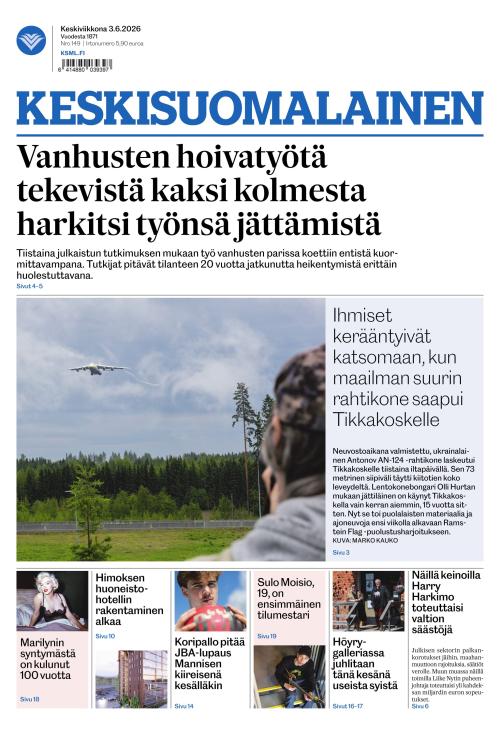 Keskisuomalainen 3.6.2026