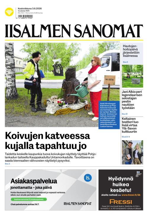 Iisalmen Sanomat 3.6.2026