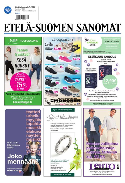 Etelä-Suomen Sanomat 3.6.2026