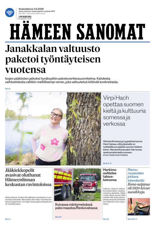 Hämeen Sanomat 3.6.2026