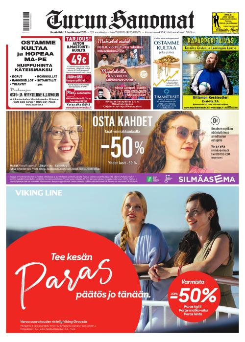 Turun Sanomat 3.6.2026