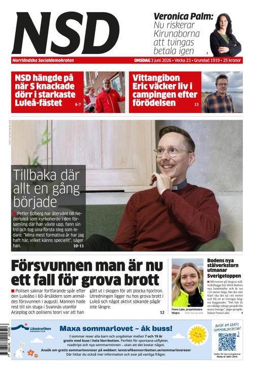 Norrländska Socialdemokraten 3.6.2026