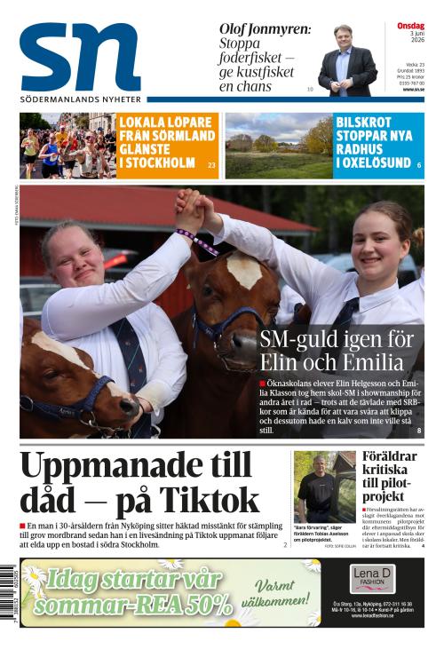 Södermanlands Nyheter 3.6.2026