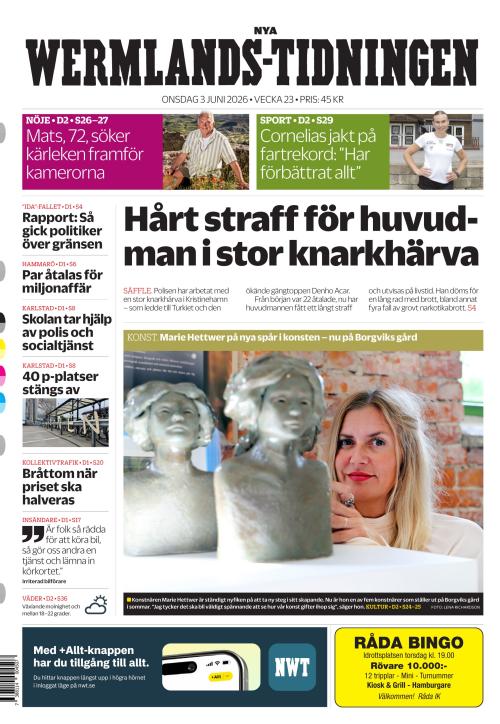 Nya Wermlands-Tidningen 3.6.2026