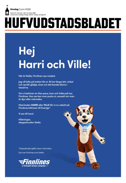 Hufvudstadsbladet 3.6.2026