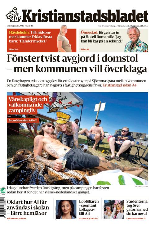 Kristianstadsbladet 3.6.2026