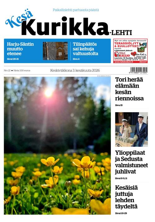 Kurikka-lehti 3.6.2026