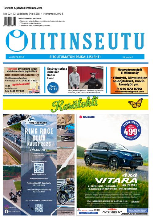 Iitinseutu 4.6.2026