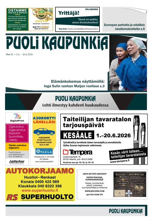 Puoli Kaupunkia Helsinki B 5.6.2026