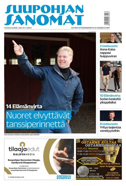 Suupohjan Sanomat 4.6.2026