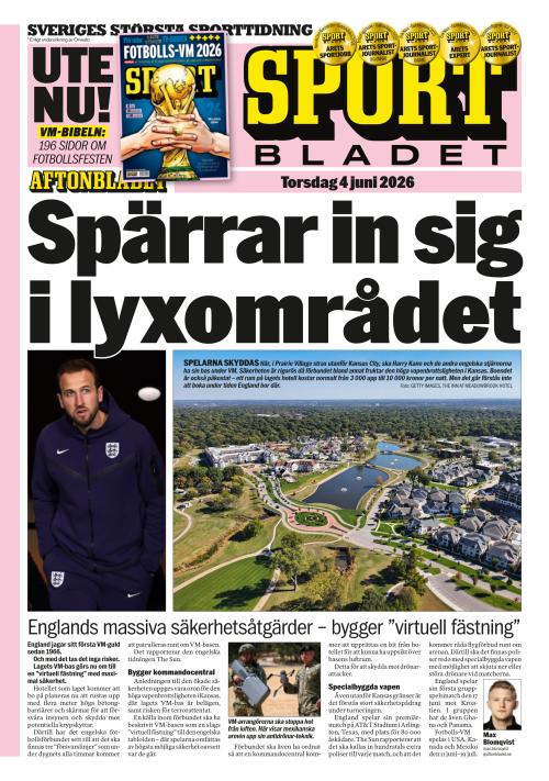 Aftonbladet Sportbladet 4.6.2026