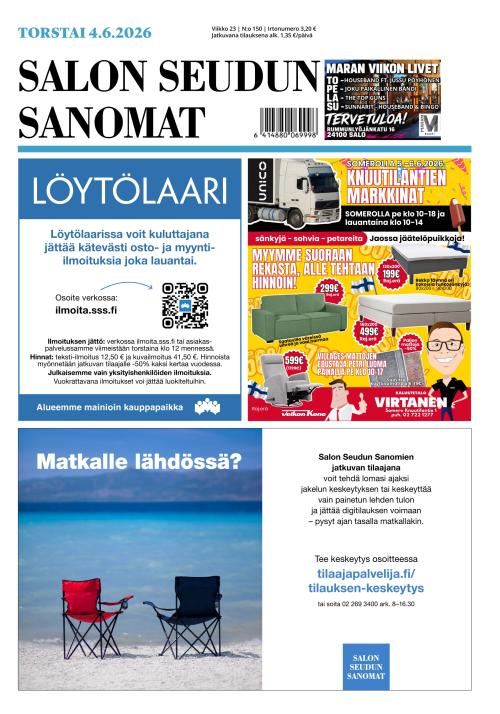 Salon Seudun Sanomat 4.6.2026